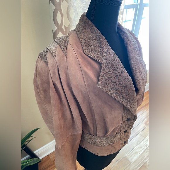 VTG Global Identity GIII Leather Aviator Jacket Women’s Size Small Brown - Picture 2 of 15